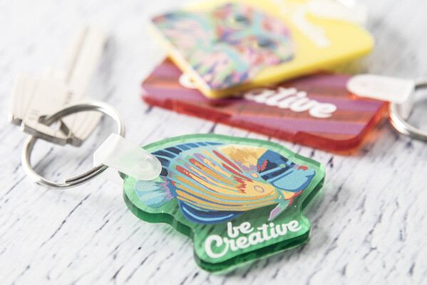 Porte-clés CreaFob - Vert Transparent