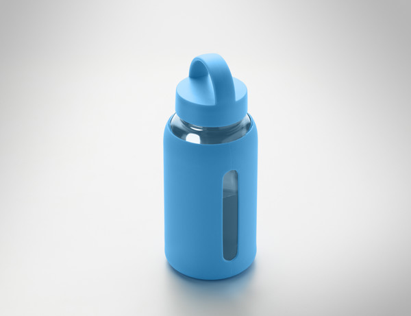 Garrafa de borosilicato 600 ml Boris - Azul Turquesa