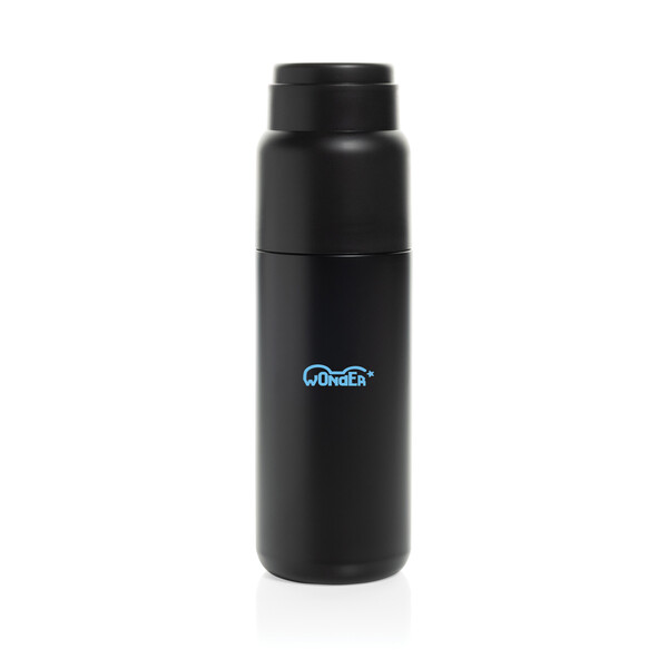 Thermocup RCS recycled vacuum flask with cup 500ml - Black
