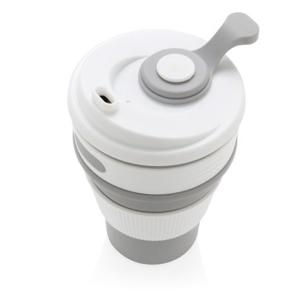 Zložljiva skodelica Xd Collection, 350 ml silikon - Siva