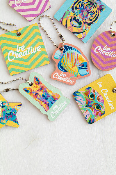 Porte-clés sur mesure CreaFob Wood