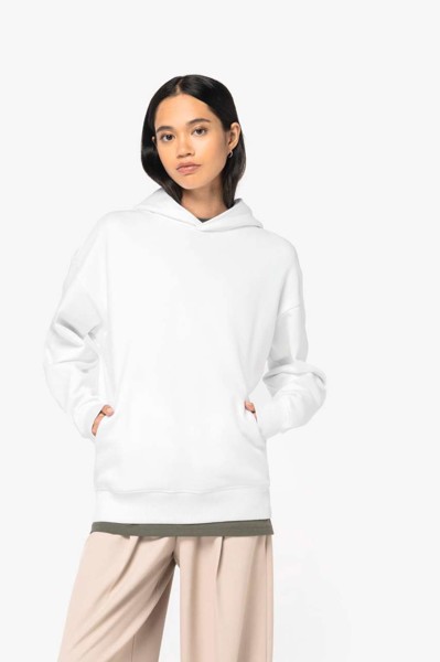Unisex Oversized Hooded Sweatshirt - Ivory / L