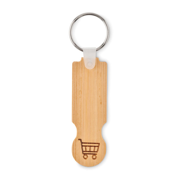 MB - Bamboo euro token key ring Compras