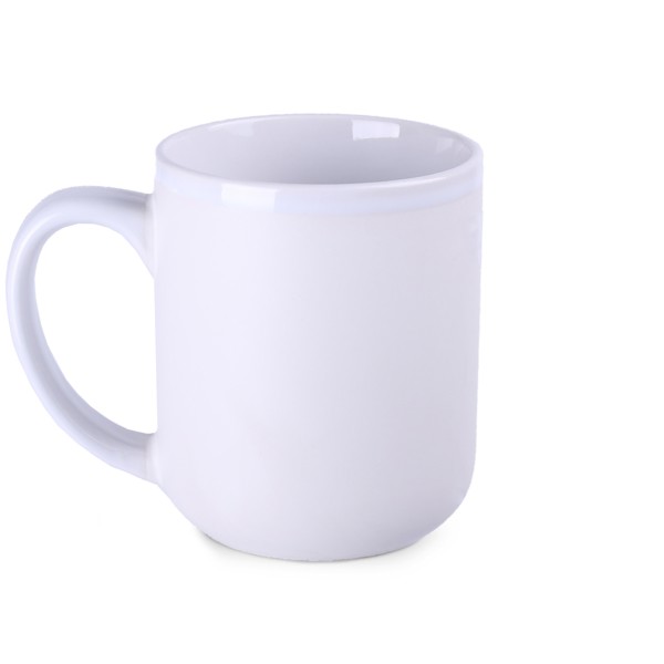 Grand ceramic mug, 110 mm height, 91 mm diameter - White