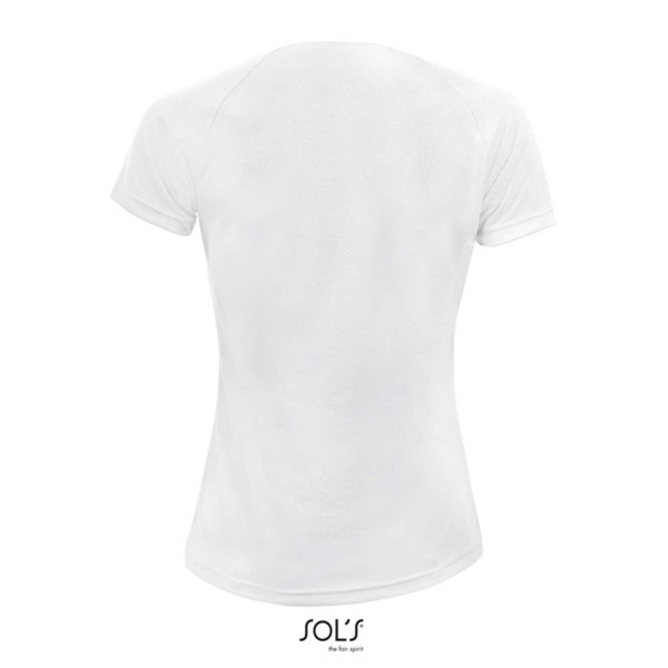 Sol's Sporty Women - Raglan Sleeved T-Shirt - White / 2XL