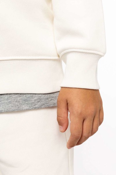 Kids' Eco-Friendly Round Neck Sweatshirt - Aquamarine / 12/14