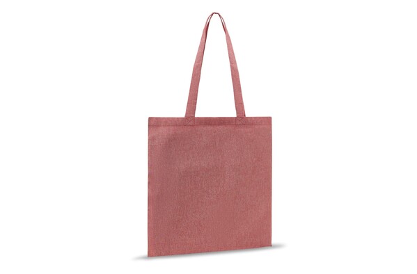 Sac shopping en coton recyclé 38X42 cm - Rouge