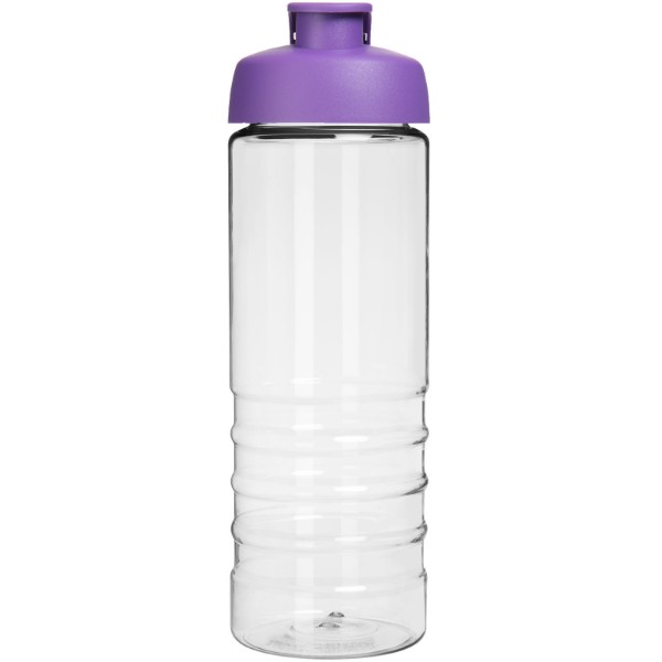 H2O Treble 750 ml sportovní lahev s vyklápěcím víčkem - Průhledná / Purpurová