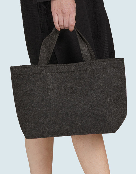 Small Felt Shopper - Grey Melange / ONE SIZE