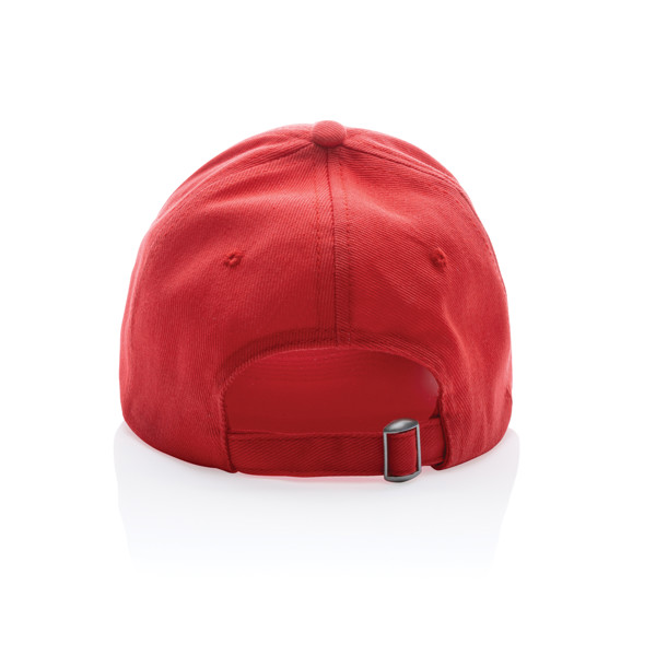 6 dílná kšiltovka Impact z 280g recyklované bavlny AWARE™ - Luscious Red