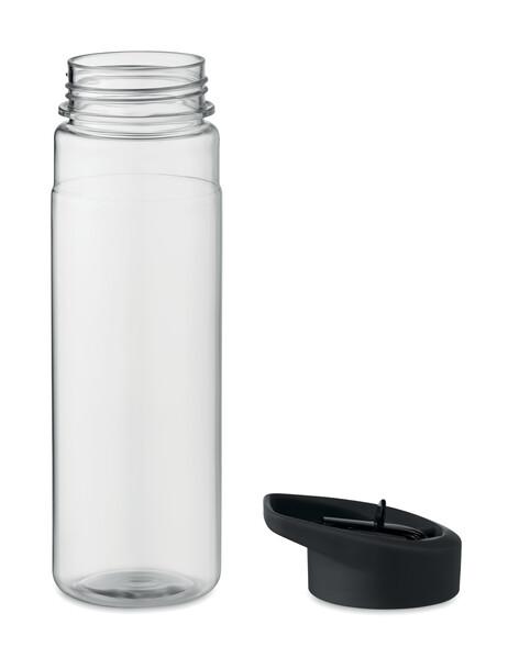 RPET bottle 650ml PP flip lid Alabama - Black