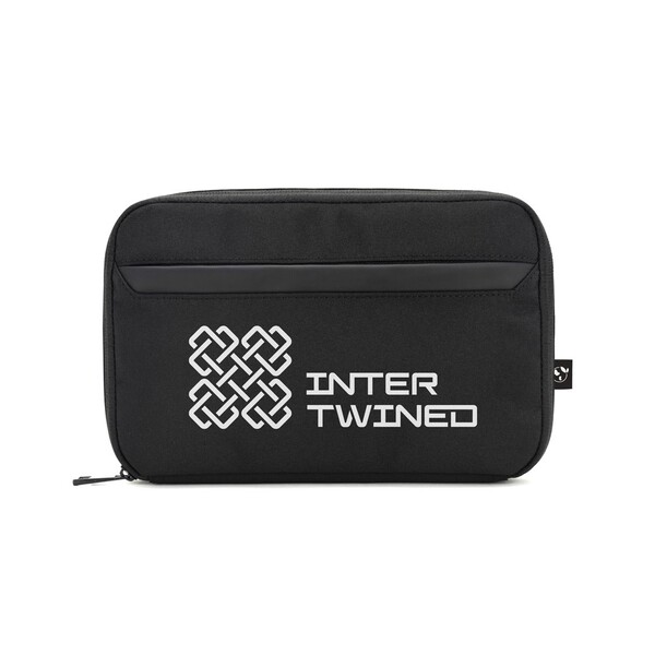 YANGON. Spacious organiser bag for tech accessories in twill with water-repellent coating and 600D recycled polyester