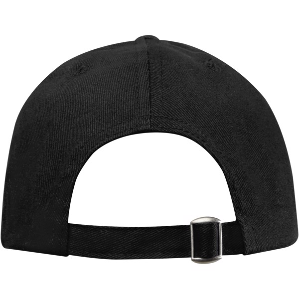 Casquette 6 panneaux Trona GRS recyclée - Noir