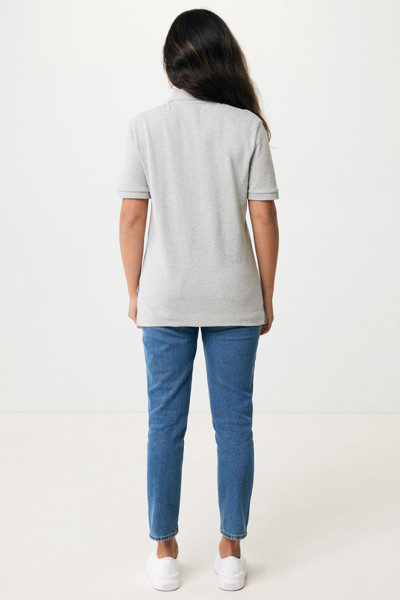 Polo en coton piqué et recyclé Iqoniq Yosemite - Heather Grey / XXL