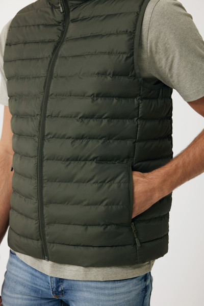 Iqoniq Meru moški telovnik, recikliran poliester - Khaki / 2XL