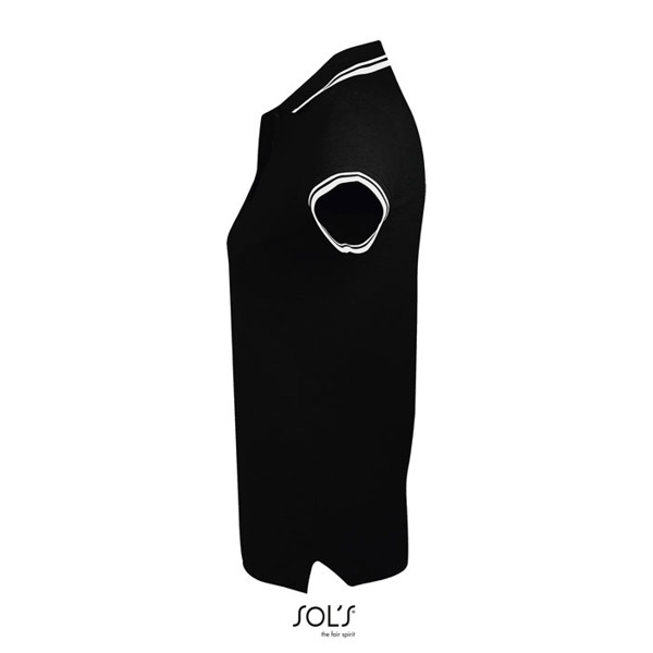 PASADENA pólo mulher 200g Pasadena Women - Preto / BrancoXXL