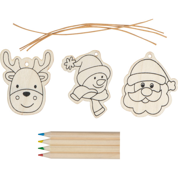 PABLO Set pentru desenat Craciun - Beige