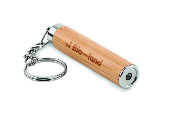 Pianti bamboo LED torch,keyring,3 LR41 batteries