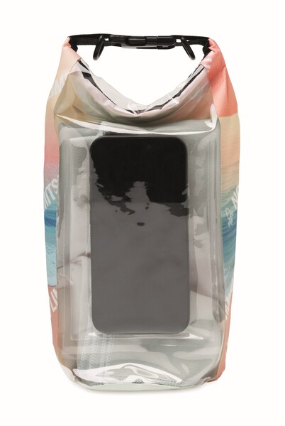 2L recycled polyester (rPET) ripstop window dry bag 360° design - Full colour