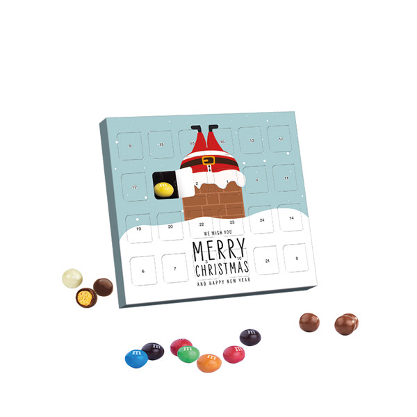 XS Adventskalender Brandt Knusperkugeln Black & White | 24 Brandt Knusperkugeln Black & White, 21 g