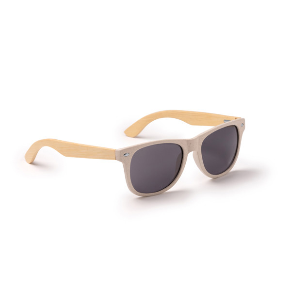 Personalised sunglasses made from wheat fibre and bamboo with UV400 protection