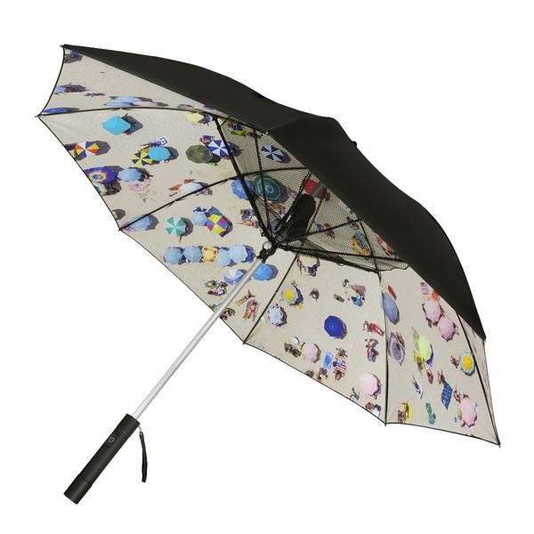 FALCONE - Personal Parasol - Manuel - Impermable au vent -  105 cm - Noir