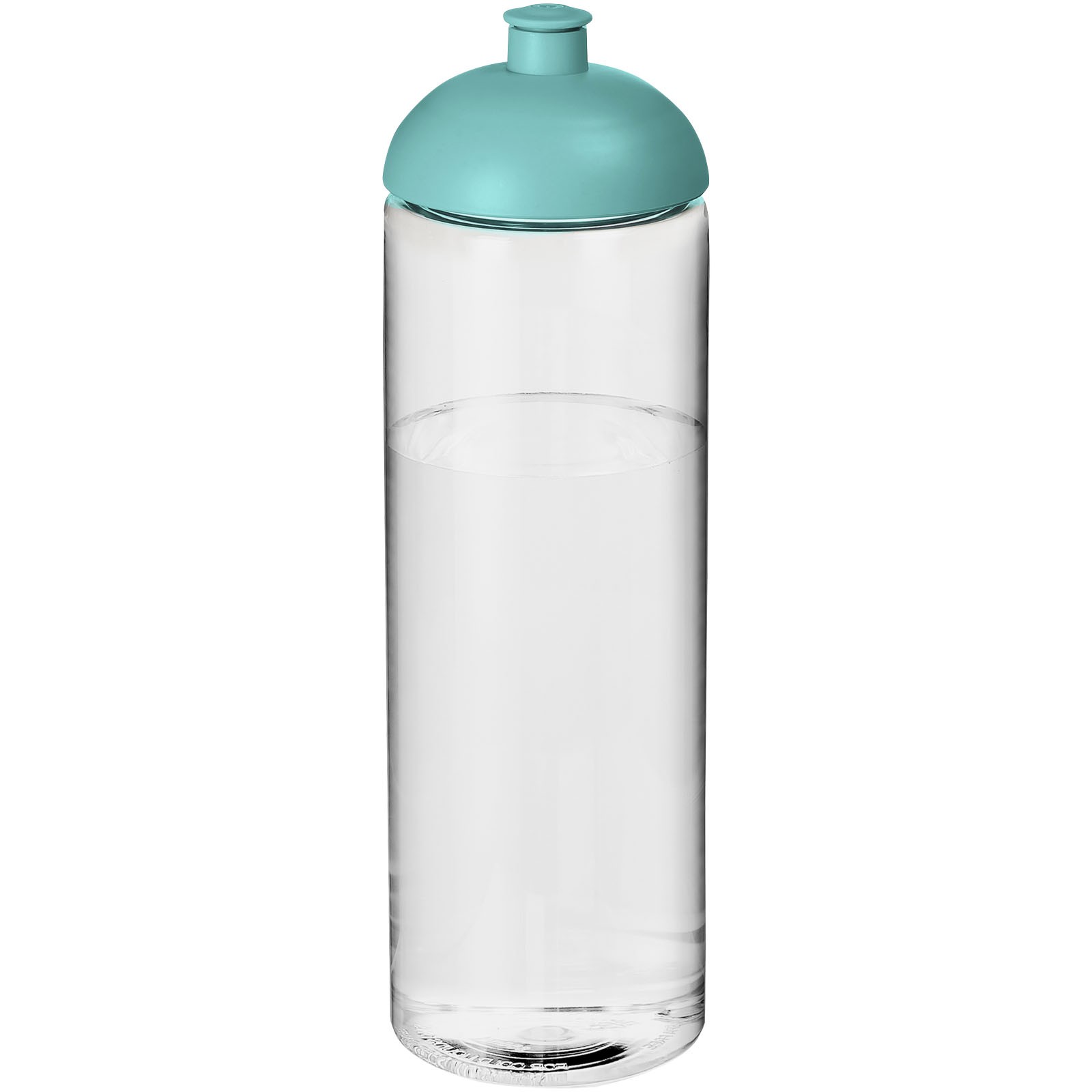 H2O Vibe 850 ml sportovní lahev s kupolovitým víčkem - Průhledná / Aqua blue