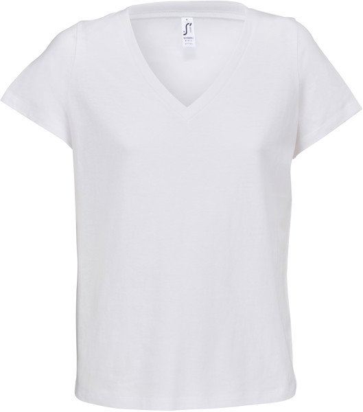 Ladies' V-Neck T-Shirt SOL'S | Regent V Women - White / XS