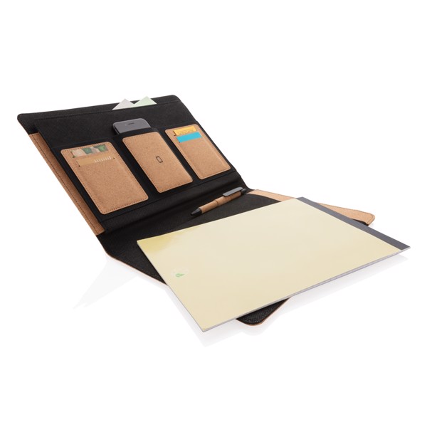 Xd Collection cork portfolio A4, recycled paper