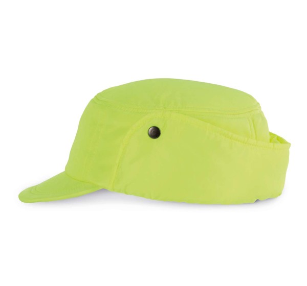 Cap With Earmuffs - Fluorescent Orange / S/M