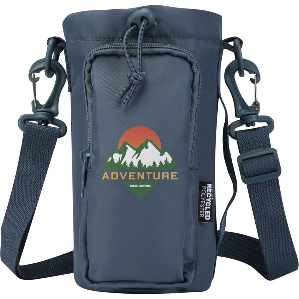 Sac porte-bouteille Trip Aware™ de 2 L en matériaux recyclés - Bleu hale