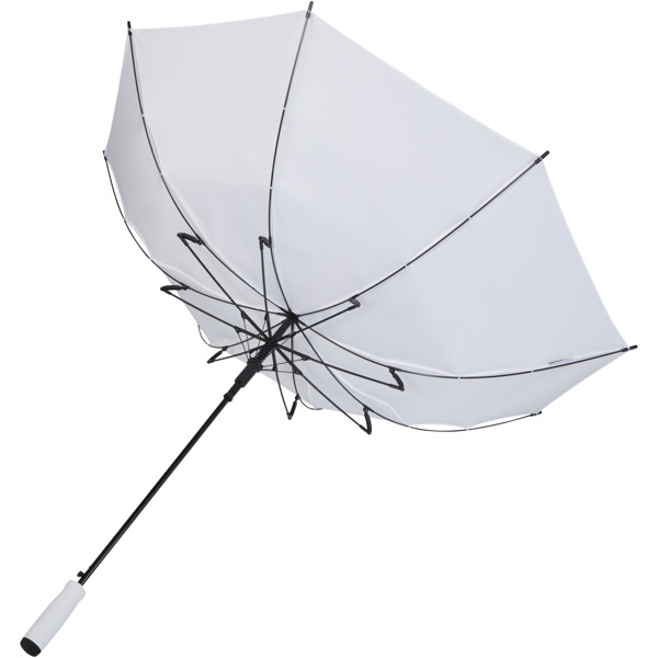 Niel 23" Automatikregenschirm aus recyceltem PET - weiss