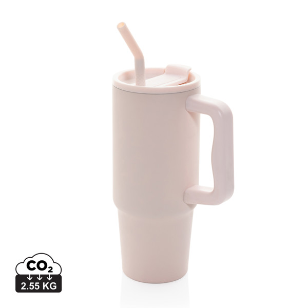 Mug 900ml en acier inoxydable recyclé Embrace RCS - Rose