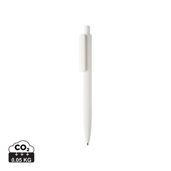 Stylo X3 finition gomme - Blanc