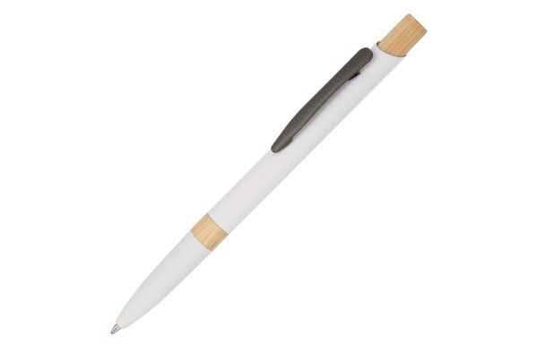 Stylo-bille Sering recyclé Alu - Blanc