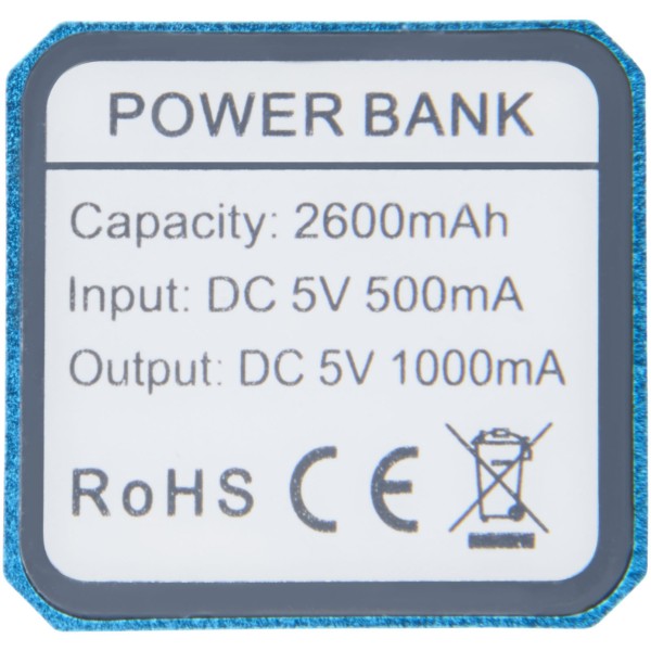 powerbank, power bank, opladen, oplader, laden - Bleu / 2600mAh