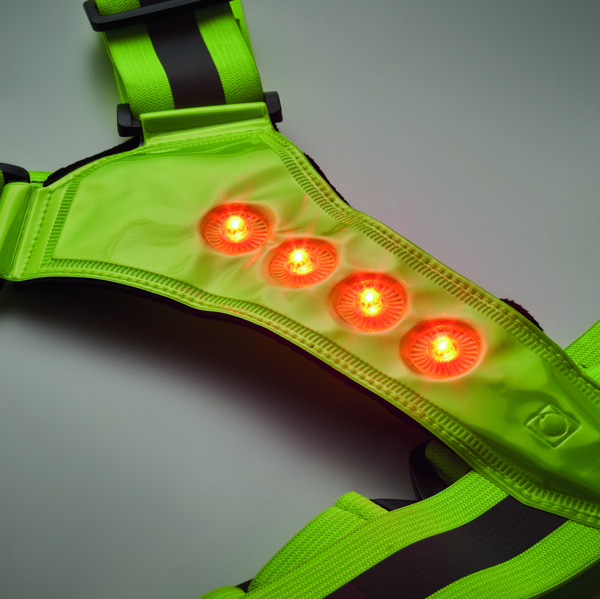 Reflective body belt with LED Roundvisible