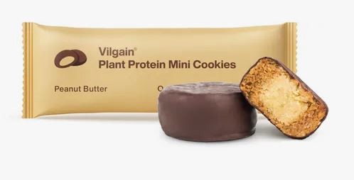 Vilgain Plant Protein Mini Cookies 50 g (2 x 25 g) Peanut Butter *