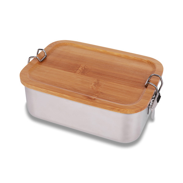800 ml Somerton steel lunch box - Silver