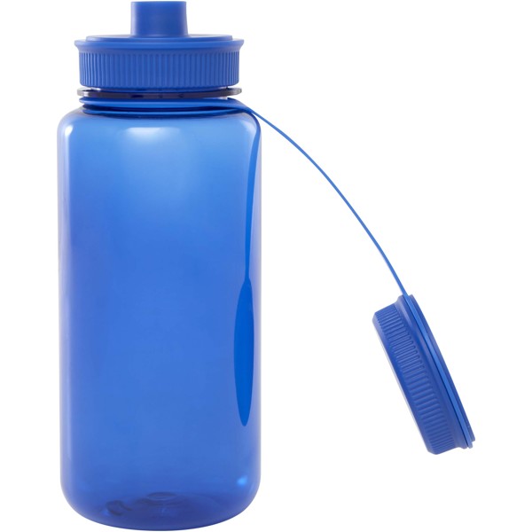 Bouteille sport Ryder de 900 ml en RPET certifié RCS avec couvercle multifonctions - Bleu royal