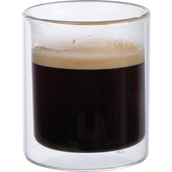 Double-walled cappuccino cup 200ml EMILIAN - Transparent
