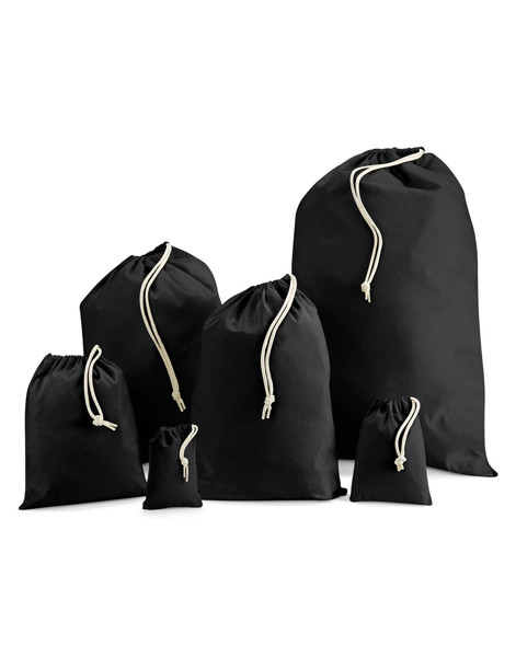 Recycled Cotton Stuff Bag - Black / 2XS