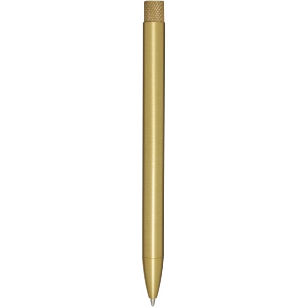 Penna a sfera in ottone riciclato Beatriz (inchiostro nero) - Oro