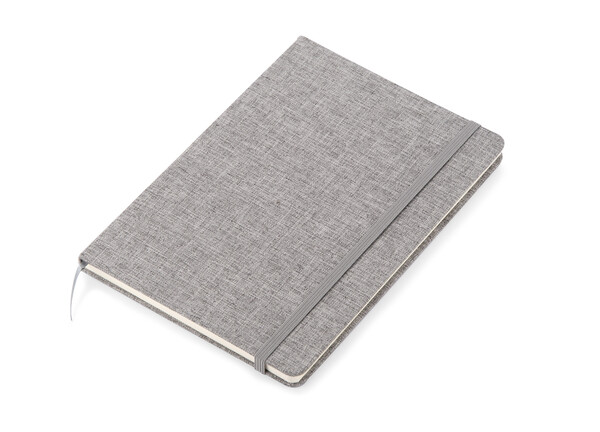 Recycled cotton notebook BIVELLO A5 - grey