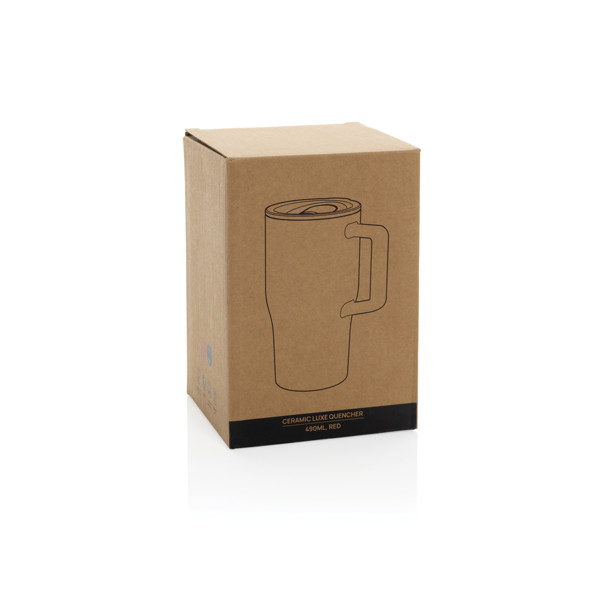 Keramický hrnek Luxe Quencher 490ml - Červená