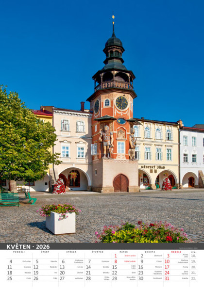 Nástěnný kalendář Česká republika 2026