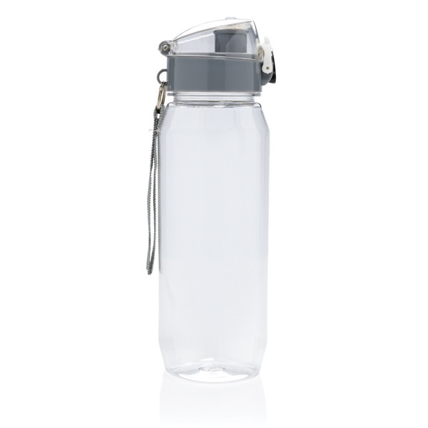 Yide waterbottle rPET 800ml, leakproof lockable lid - Transparent