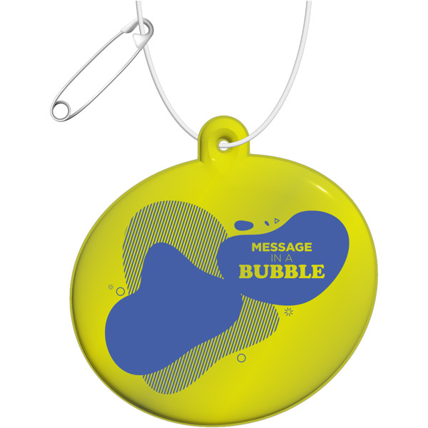 Pendente refletor de TPU oval RFX™ - Amarelo neón