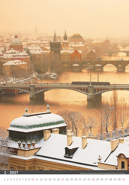 Nástěnný kalendář Praha 2027