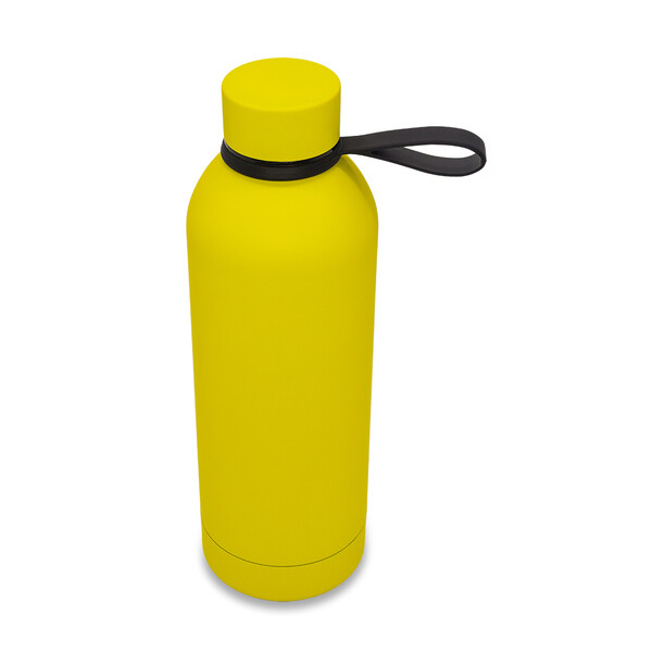 500 ml Mendoza Duo thermal bottle with handle - Yellow